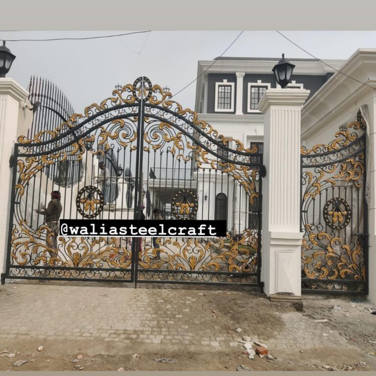 Modern Wrought Iron Gate Design for House in Chennai
