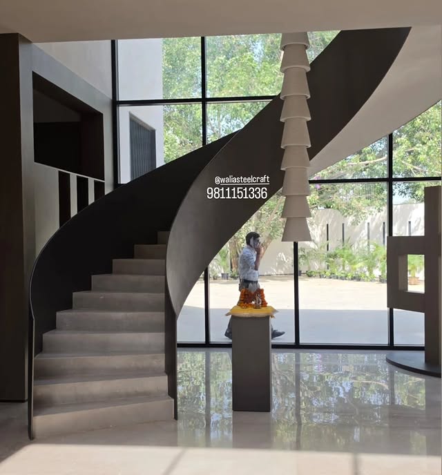 Modern Spiral Staircase for Small Spaces in Chennai