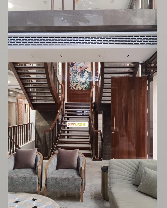 Modern Spiral Staircase for Small Spaces in Hyderabad