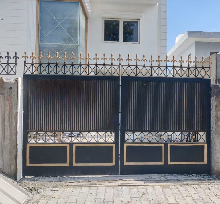 Modern Wrought Iron Gate Design for House in Bangalore