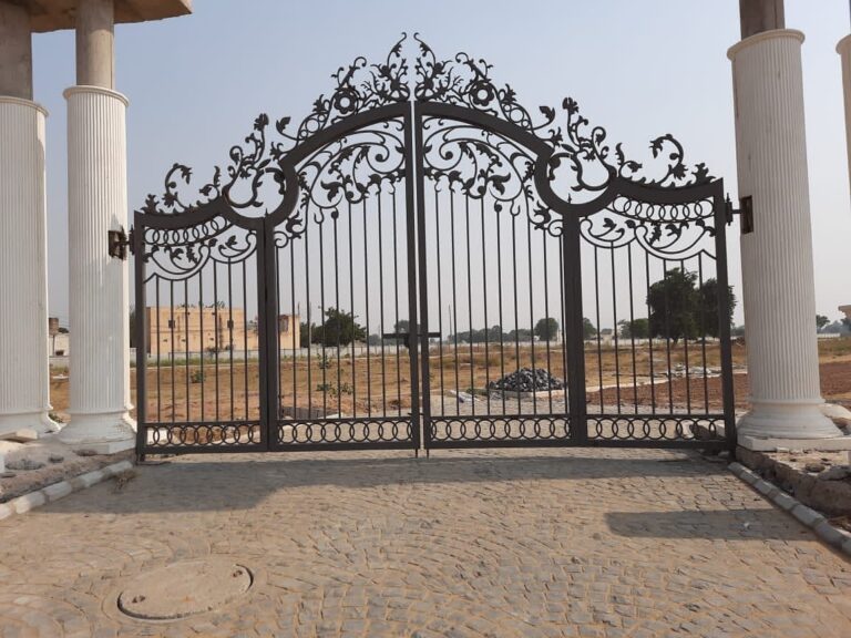 Modern Wrought Iron Gate Design for House in Chandigarh