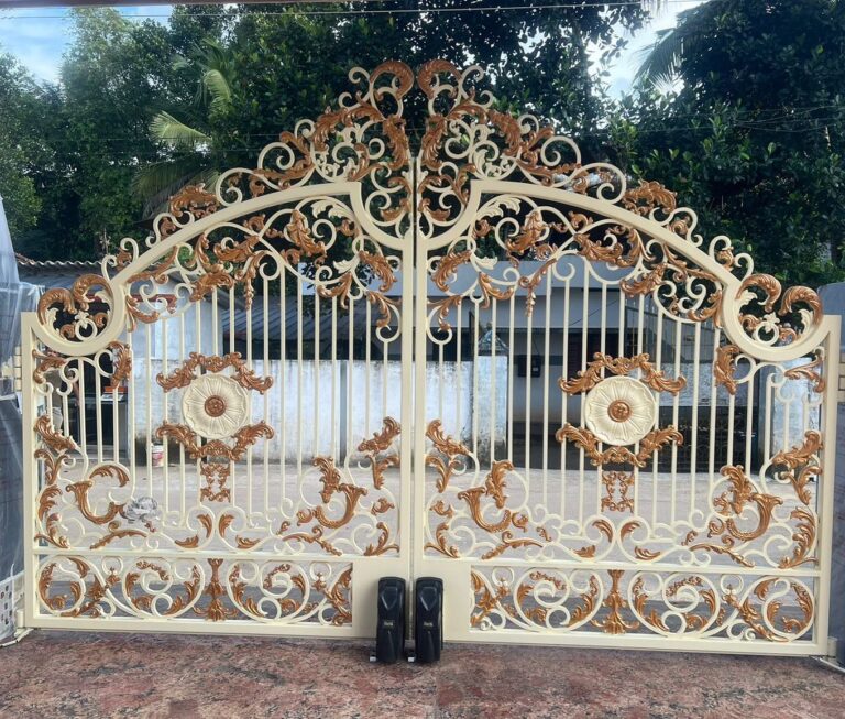 Modern Wrought Iron Gate Design for House in Chennai