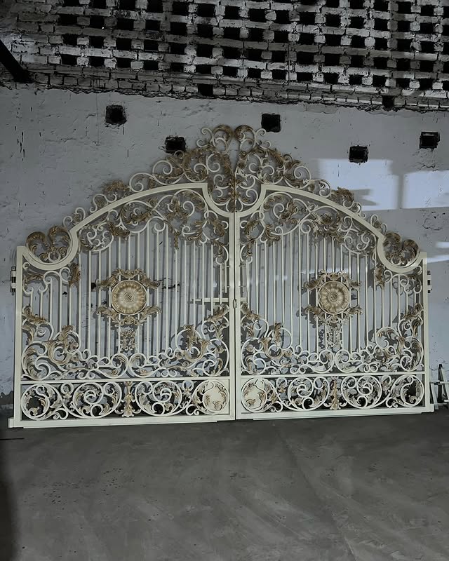 Modern Wrought Iron Gate Design for House in Hyderabad