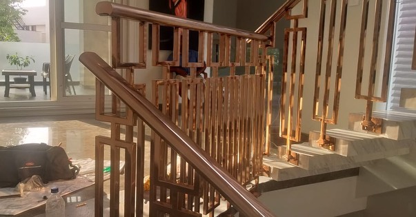 Stainless Steel Spiral Staircase Design for Home in Chandigarh