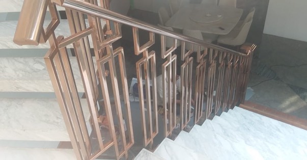 Stainless Steel Spiral Staircase Design for Home in Hyderabad