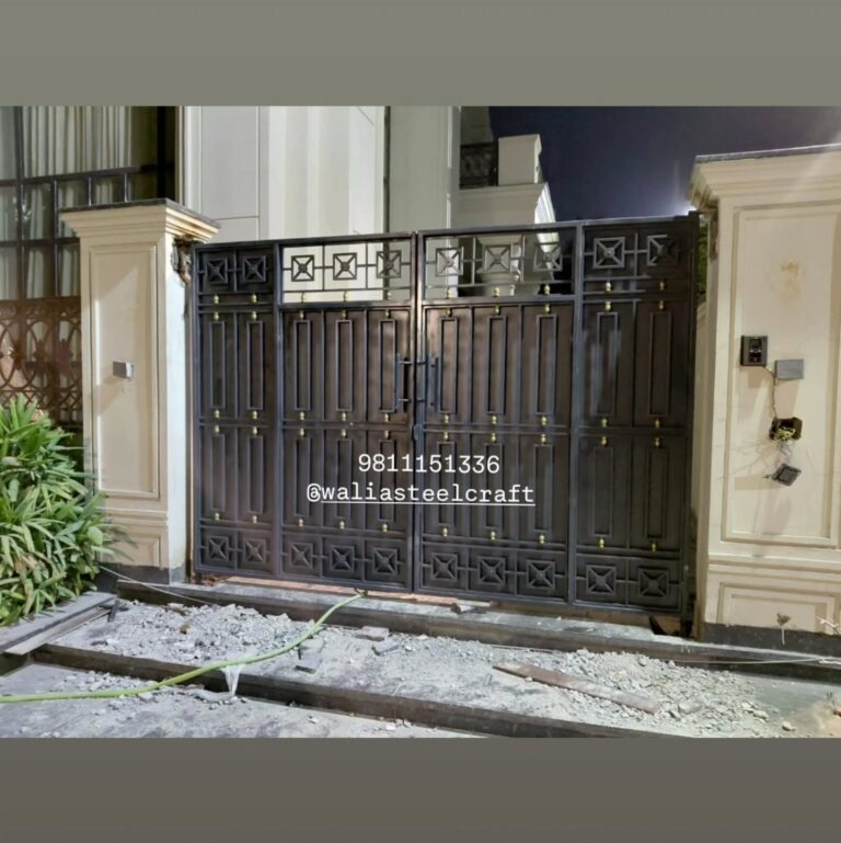 Wrought Iron Gate Design for Home Entrance in Hyderabad