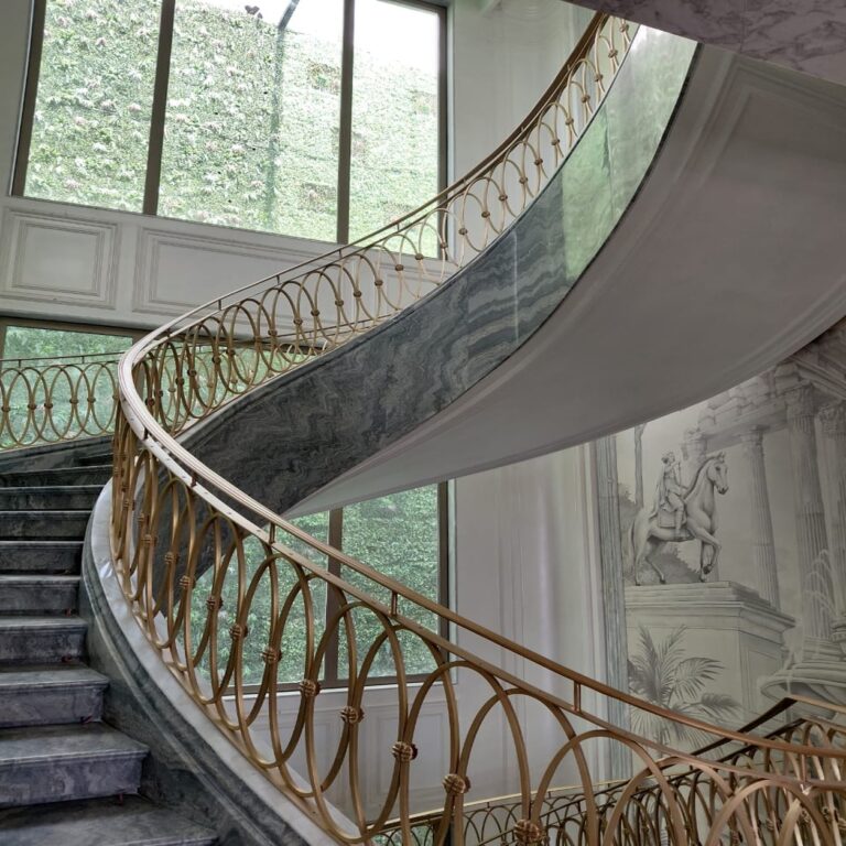 Brass Staircase Railing Design in Chennai