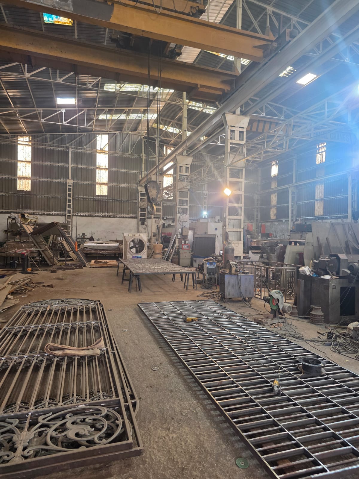 Wrought iron railing manufacturing workshop in Hyderabad