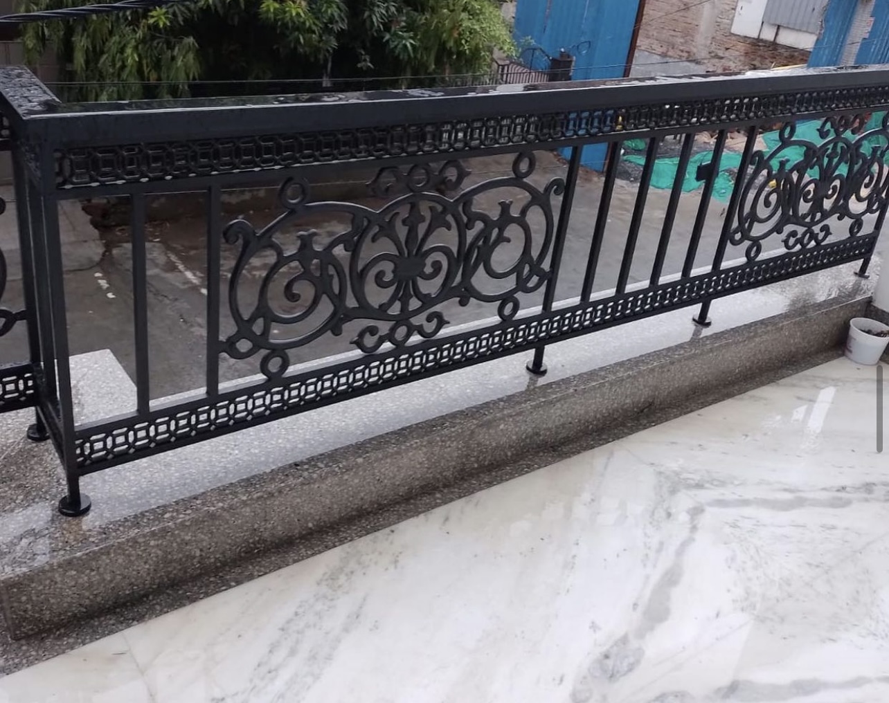 Custom iron railing fabrication